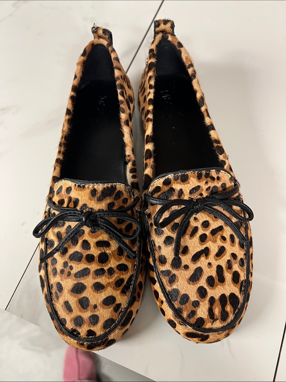 marks and Spencer’s leopard print loafers sold as